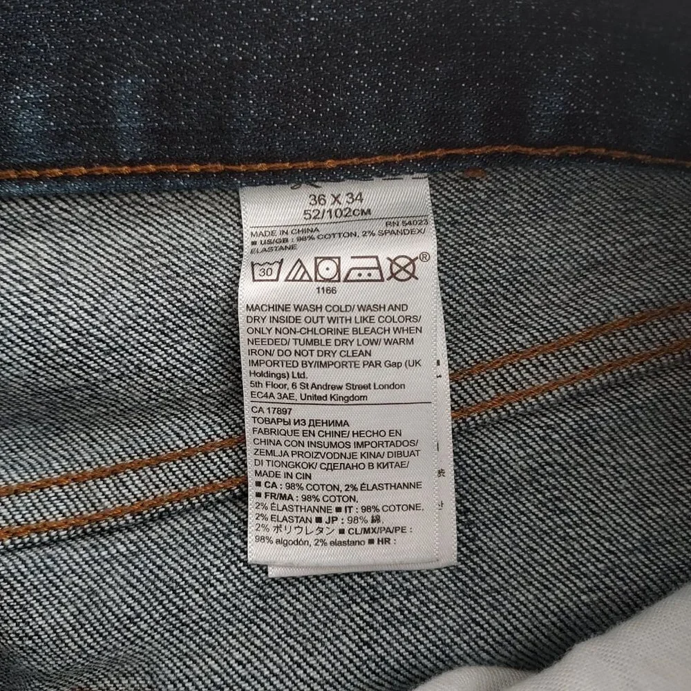 Banana Republic Men Straight Leg Jeans Size 36W/34L